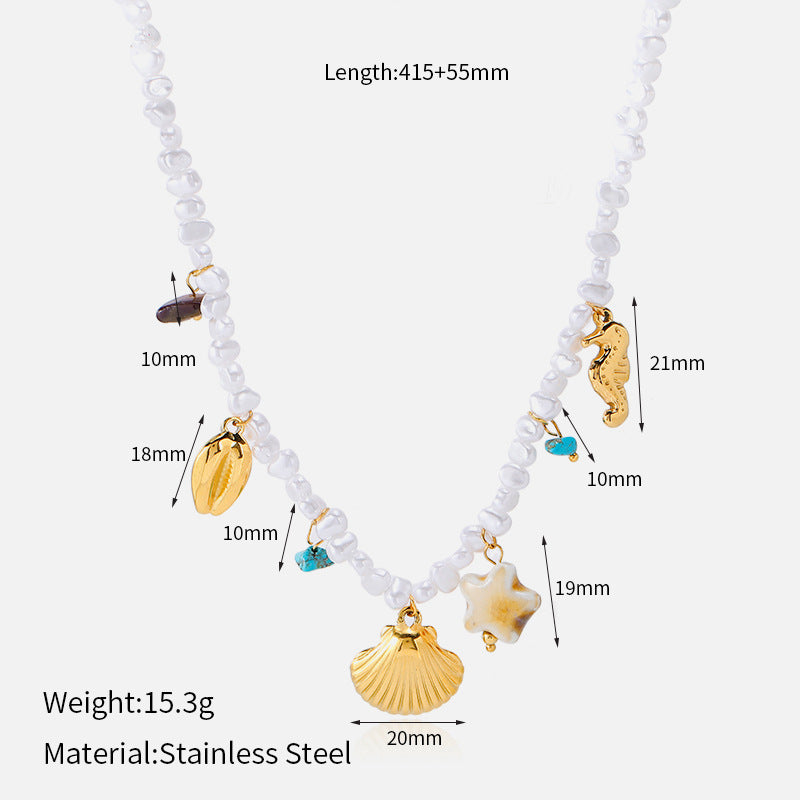 Dune & Tide | Baroque Pearl & Coastal Relics Necklace