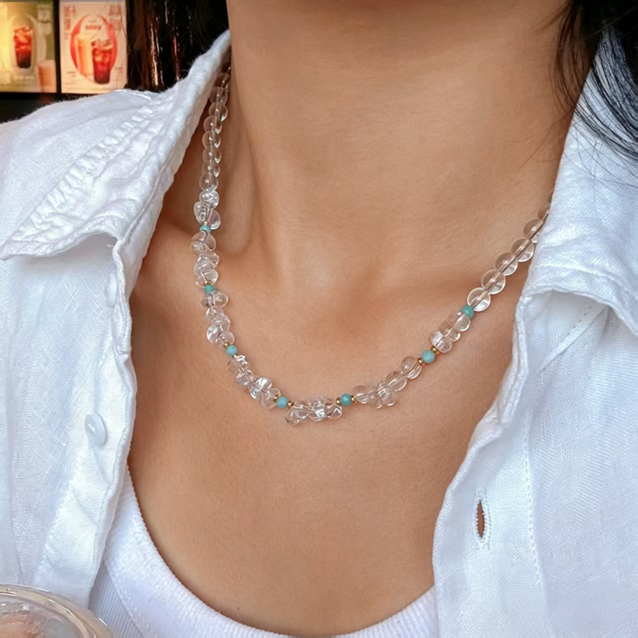 The Clarity Edit” White Crystal Set