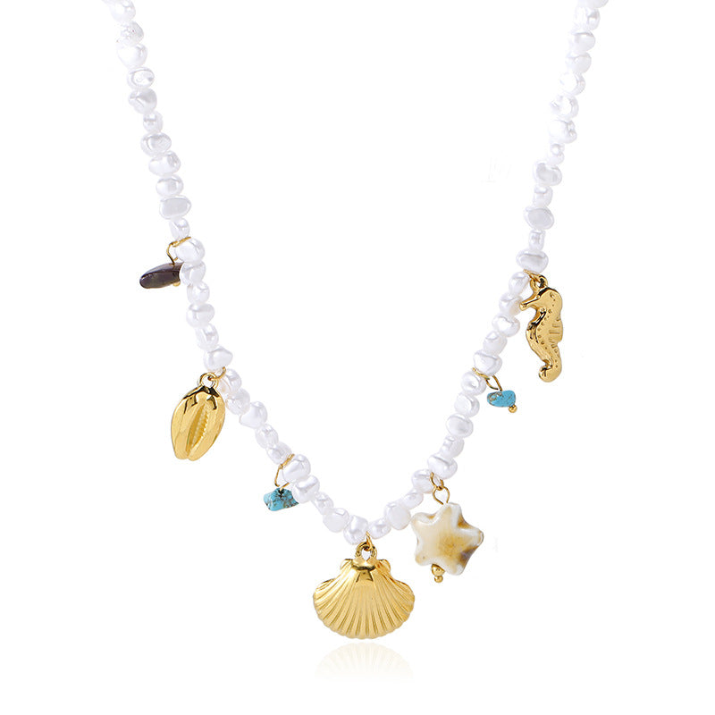 Dune & Tide | Baroque Pearl & Coastal Relics Necklace